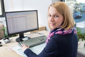 Luisa Schultz, Auszubildende zur Kauffrau für Büromanagement